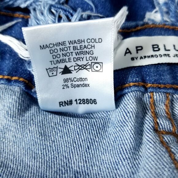Ap Blue Jeans Women's 11 (30) Blue Distressed - Picture 9 of 12